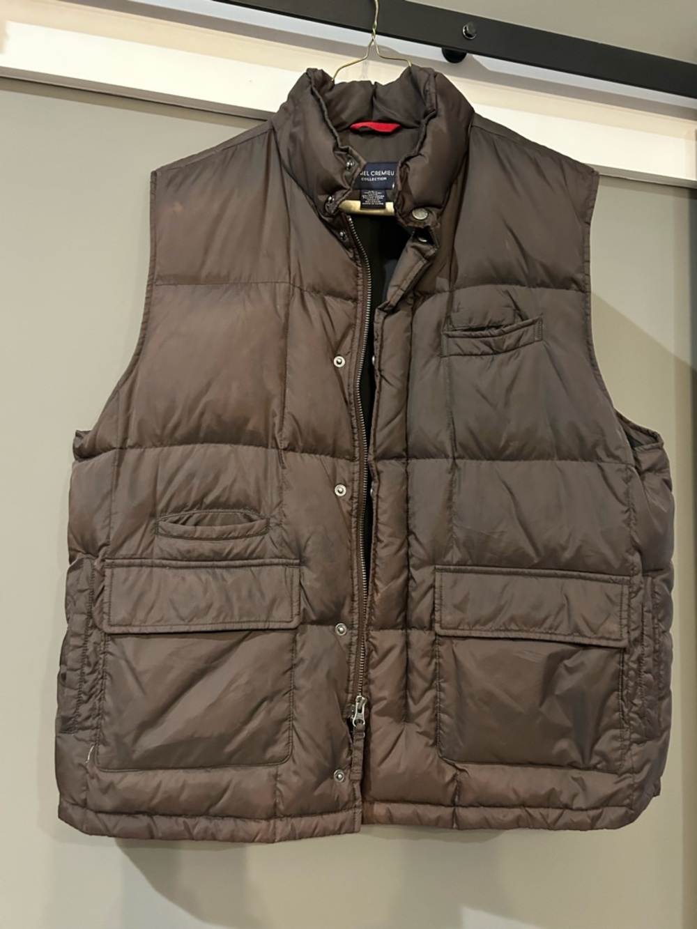 Daniel Cremieux Brown Quilted Puffer Vest